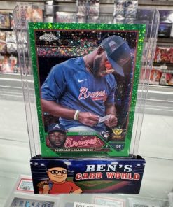 2023 TOPPS CHROME UPDATE PHOTO VARIATIONS GREEN SPECKLE REFRACTORS #USC153 MICHAEL HARRIS II /99