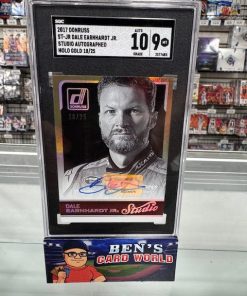 2017 DONRUSS STUDIO SIGNATURES HOLO GOLD #5 DALE EARNHARDT JR. SGC 9/10