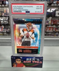 2020 PANINI CONTENDERS ROOKIE OF THE YEAR CONTENDERS #1 JOE BURROW PSA 10