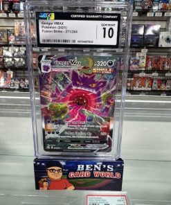 2021 POKEMON SWORD AND SHIELD FUSION STRIKE #271 GENGAR VMAX ALT ART SCR CGC 10