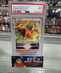2022 POKEMON SWORD AND SHIELD BRILLIANT STARS #18 CHARIZARD VSTAR R PSA 9