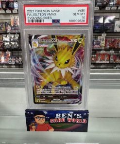 2021 POKEMON SWORD AND SHIELD EVOLVING SKIES #51 JOLTEON VMAX R PSA 10