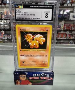 1999 POKEMON BASE 1ST EDITION #68 VULPIX UER C CGC 8