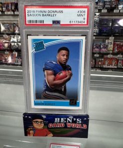 2018 DONRUSS #306 SAQUON BARKLEY RR RC PSA 9