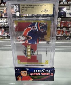 2016-17 LEAF METAL HOCKEY NATIONAL PRIDE CLEAR GOLD PRE-PRODUCTION PROOF #NNO GRANT FUHR 1/1 BGS