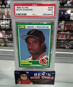 1989 SCORE #246 DEION SANDERS RC PSA 9