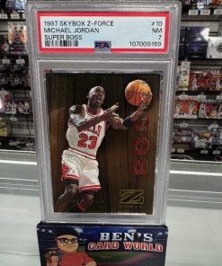 1997-98 Z-FORCE SUPER BOSS #10 MICHAEL JORDAN PSA 7