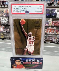1995-96 SKYBOX PREMIUM LARGER THAN LIFE #L1 MICHAEL JORDAN PSA 6
