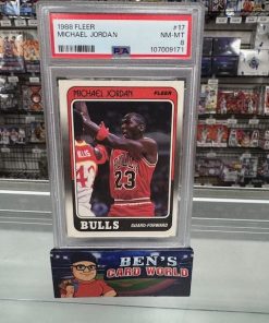 1988-89 FLEER #17 MICHAEL JORDAN PSA 8