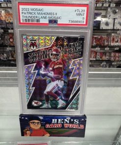 2022 PANINI MOSAIC THUNDER LANE MOSAIC #20 PATRICK MAHOMES II PSA 9