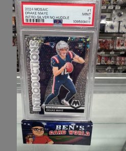 2024 PANINI MOSAIC INTRODUCTIONS NO HUDDLE SILVER #1 DRAKE MAYE PSA 9