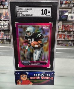 2023 TOPPS COMPOSITE CHROME MAGENTA REFRACTORS #30 BO JACKSON /399 SGC 10