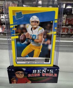 2020 DONRUSS PRESS PROOF YELLOW #303 JUSTIN HERBERT RR