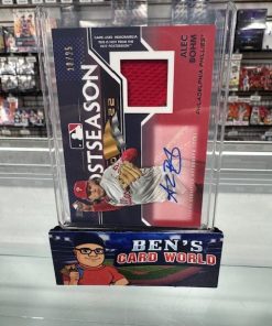 2023 TOPPS POSTSEASON PERFORMANCE AUTOGRAPH RELICS RED #PPARABO ALEC BOHM /25