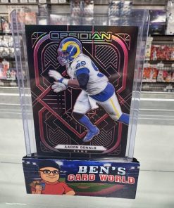 2021 PANINI OBSIDIAN ELECTRIC ETCH RED #56 AARON DONALD /10