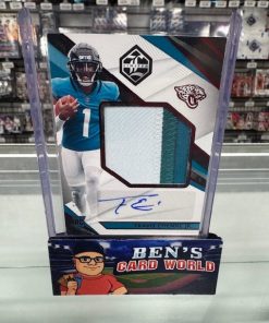 2021 LIMITED RUBY SPOTLIGHT #156 TRAVIS ETIENNE JR. JERSEY AUTOGRAPH /35