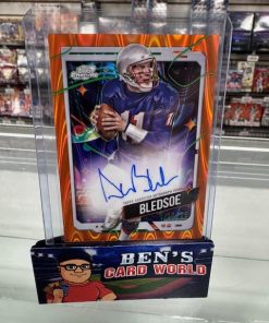 2024 TOPPS COSMIC CHROME AUTOGRAPHS ORANGE GALACTIC REFRACTORS #CCADB DREW BLEDSOE /25