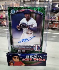 2024 BOWMAN CHROME PROSPECT AUTOGRAPHS GREEN GRASS REFRACTORS #CPASW SEBASTIAN WALCOTT /99