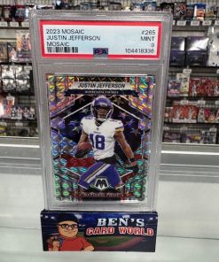 2023 PANINI MOSAIC MOSAIC #265 JUSTIN JEFFERSON NP PSA 9