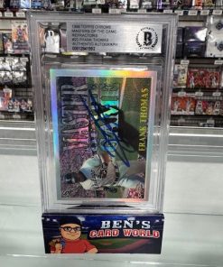 1996 TOPPS CHROME MASTERS OF THE GAME REFRACTORS #20 FRANK THOMAS BGS AUTHENTIC AUTOGRAPH